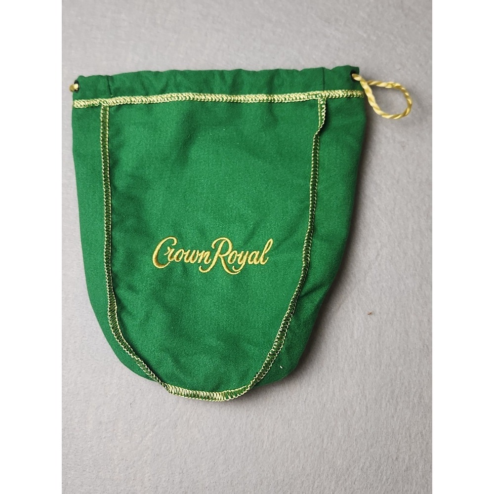 Crown Royal Apple Bag Green 7" x 9" Embroidered